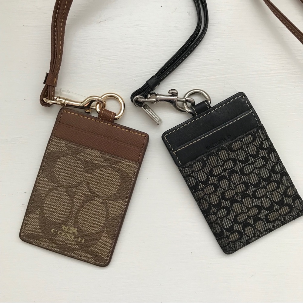 2 Coach badge/ID holders